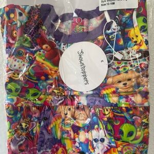 Showstoppers Bodysuit Twirl Dress in Lisa Frank Print - size 12-18m